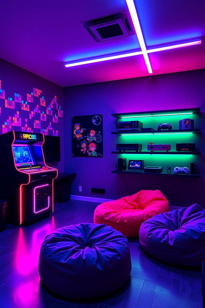 Retro Video Game Corner - 30 Hypebeast Room Decor Ideas