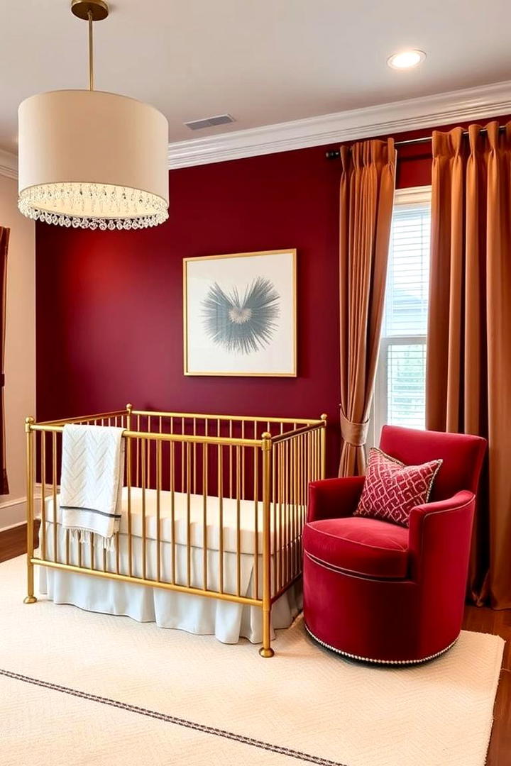 Rich Burgundy Hues - 30 Nursery Color Ideas