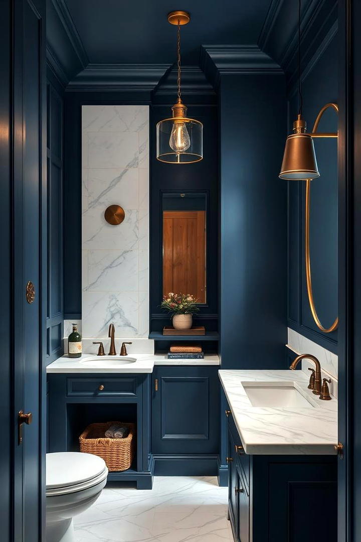 Rich Navy Depth - 21 Bathroom Color Ideas