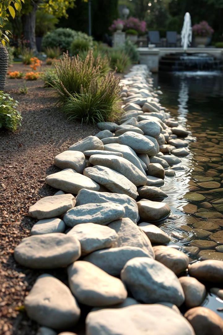 River Rock Serenity - 30 Types of Exterior House Stone