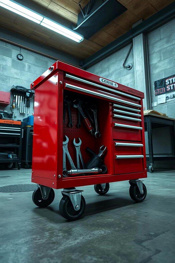 Rolling Storage Carts for Mobility - 21 Garage Storage Ideas