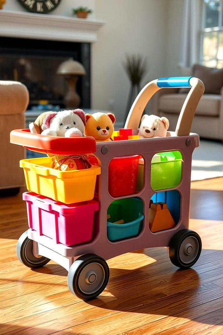 Rolling Toy Carts - 21 Toy Storage Ideas