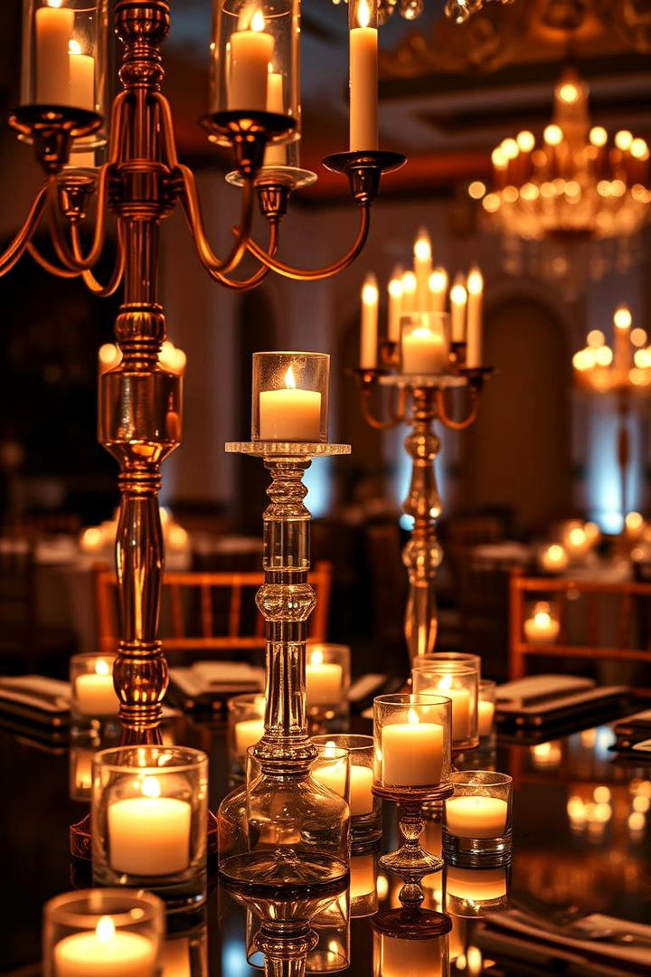 Romantic Candlelight Ambiance - 21 Wedding Decoration Ideas