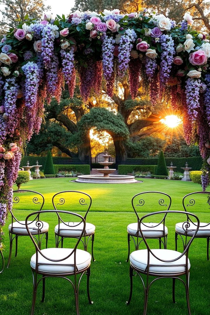 Romantic Garden Ceremony - 30 Bridgerton Wedding Ideas