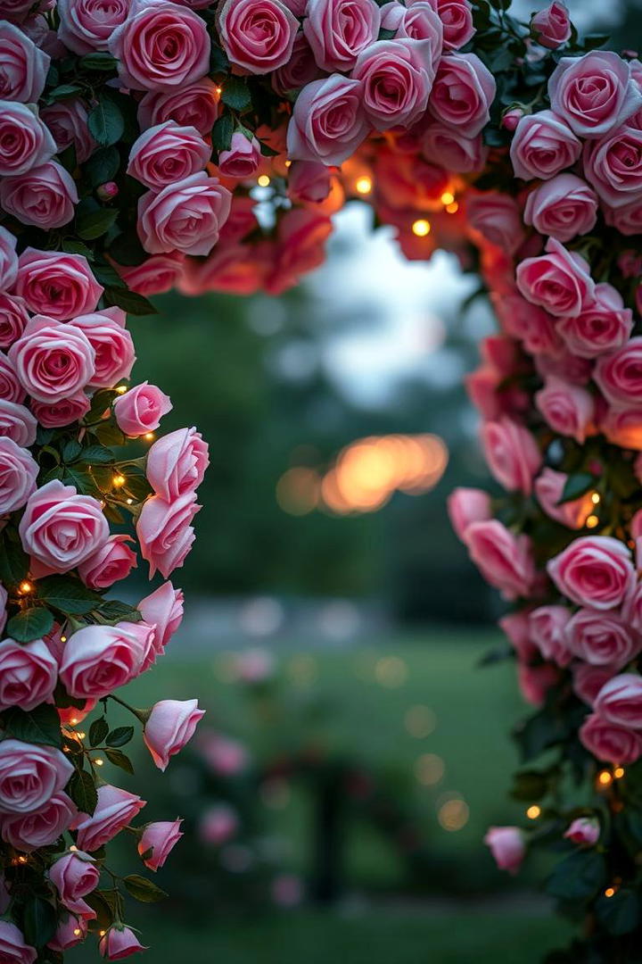 Romantic Rose Garden Arch - 30 Garden Arch Ideas