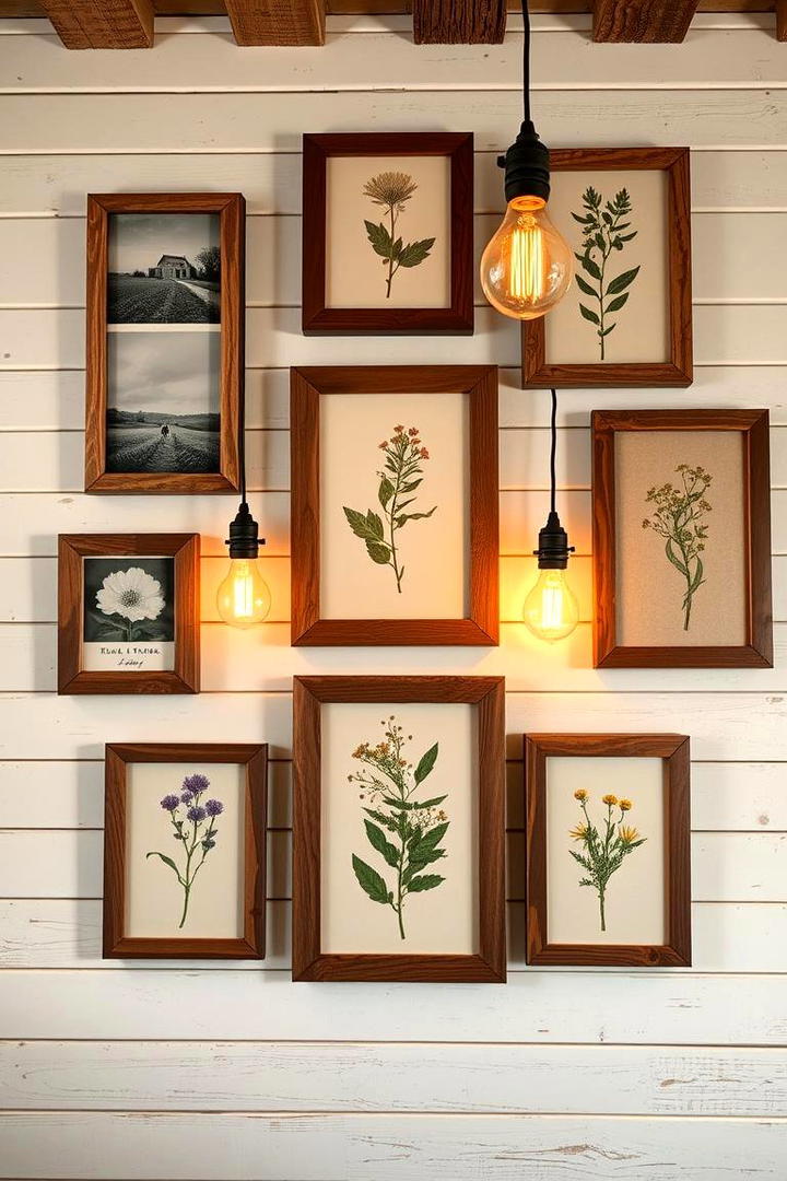 Rustic Barn Wood Frames - 21 Gallery Wall Ideas