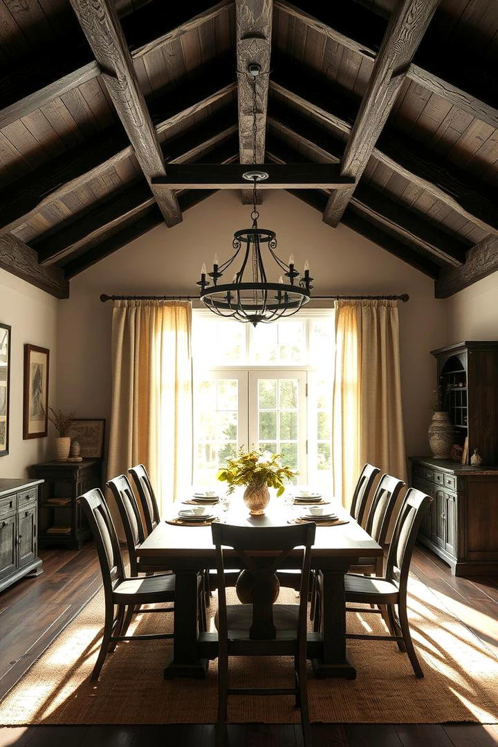 Rustic Black Finishes - 30 black ceiling ideas