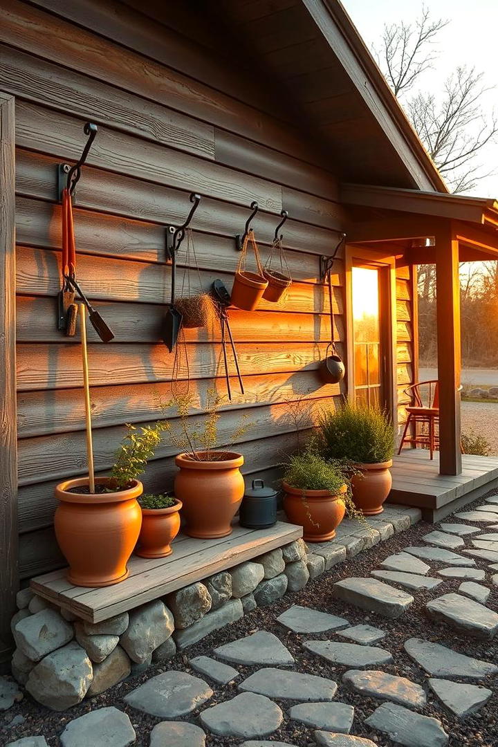 Rustic Charm Garden Retreat - 30 Greenhouse and Shed Combo Ideas