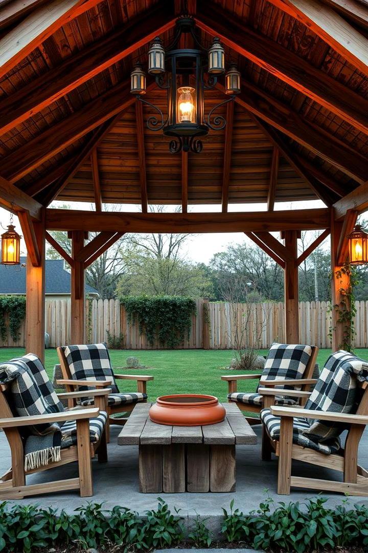 Rustic Charm Gazebo - 21 patio with a gazebo ideas