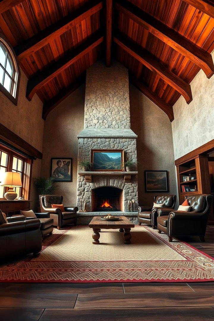 Rustic Charm with Exposed Beams - 30 Vaulted Ceiling With Beams