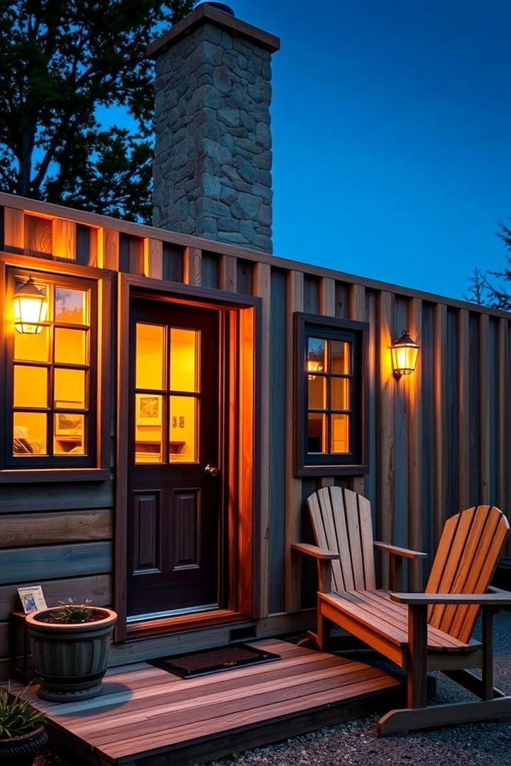 Rustic Container Cottage - 30 Container Home Ideas