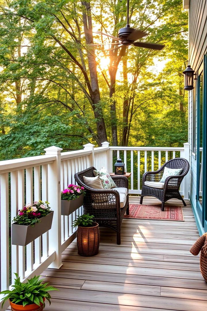 Rustic Cottage Composite Deck - 30 Composite Deck Ideas