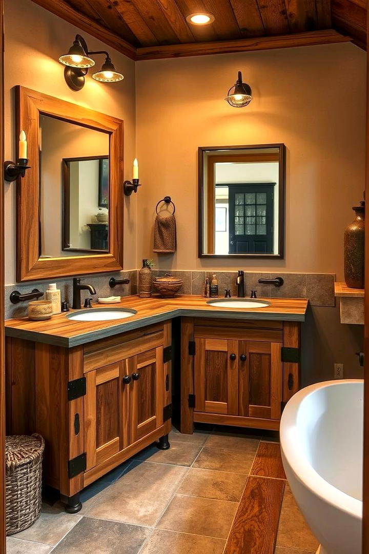 Rustic Elegance Bathroom - 21 luxury bathroom ideas