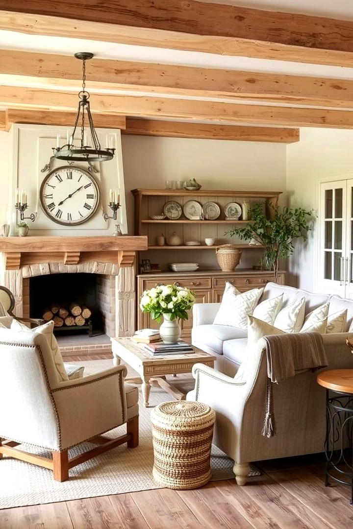 Rustic Elegance - 21 French Country Living Room Ideas