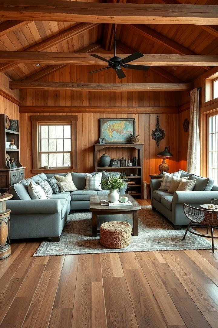 Rustic Farmhouse Charm - 21 Country Living Room Ideas