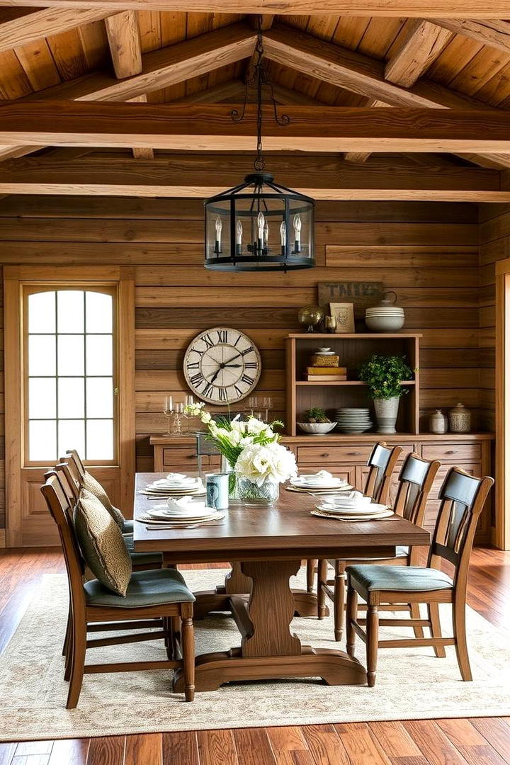 Rustic Farmhouse Dining Room - 21 Dining Room Design Ideas