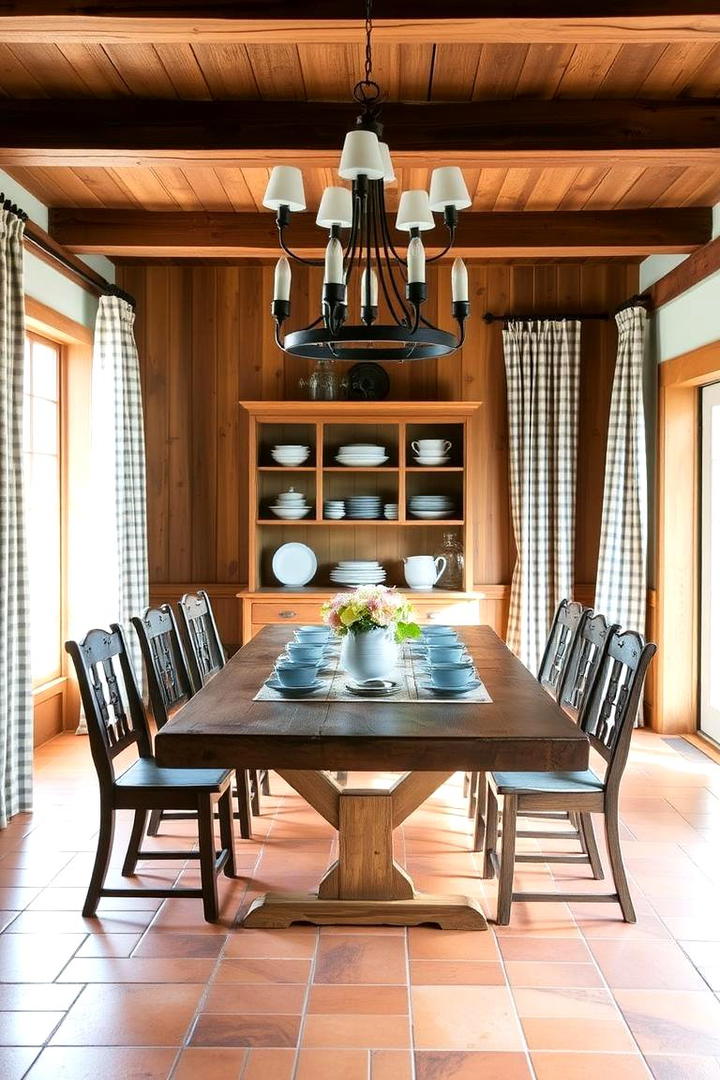 Rustic Farmhouse Dining - 30 Dining Room Ideas