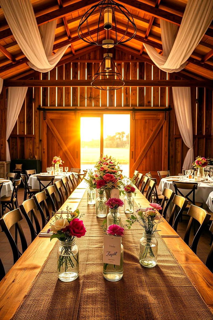 Rustic Farmhouse Reception - 21 Small Wedding Ideas