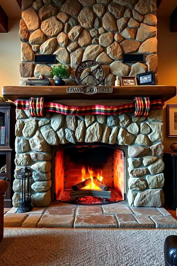 Rustic Hearth Charm - 21 Stone Fireplace Ideas