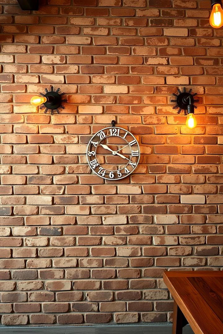 Rustic Industrial Brick Look - 21 Blank Wall Ideas