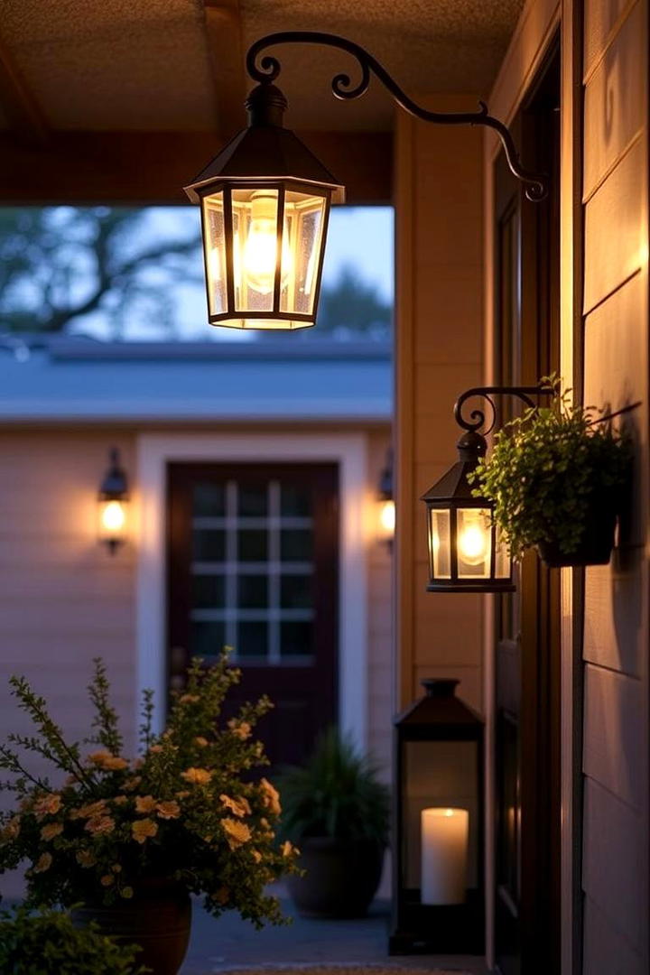 Rustic Lantern Accents - 21 Entryway Lighting Ideas