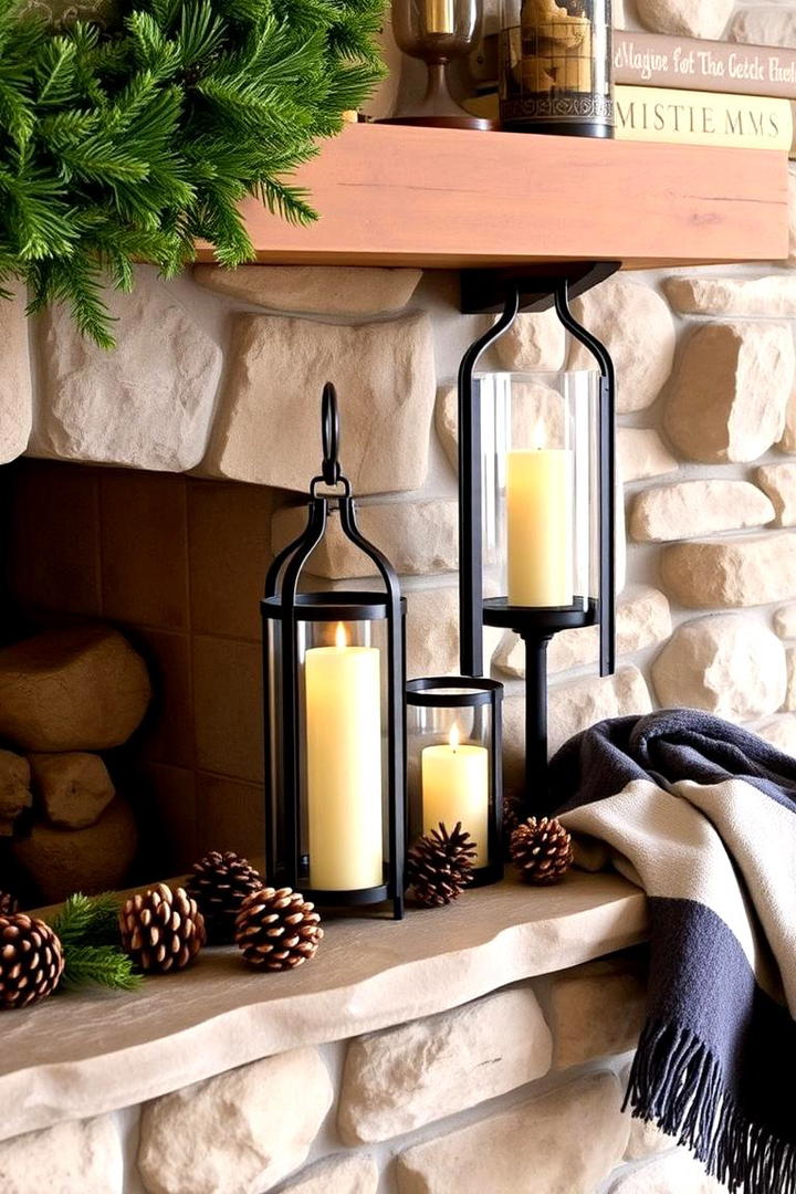 Rustic Lantern Candle Holders - 30 Lantern Decor Ideas