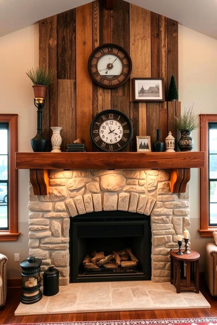 Rustic Mantel Elegance - 21 Fireplace Decor Ideas