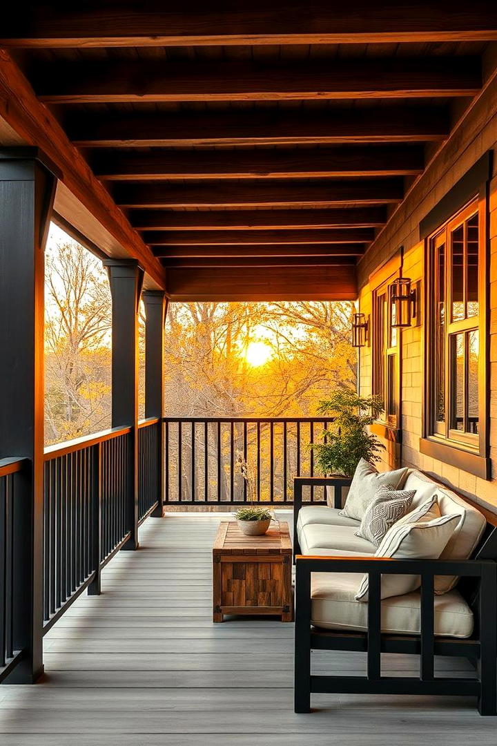 Rustic Modern Porch Blend - 21 Modern Front Porch Ideas