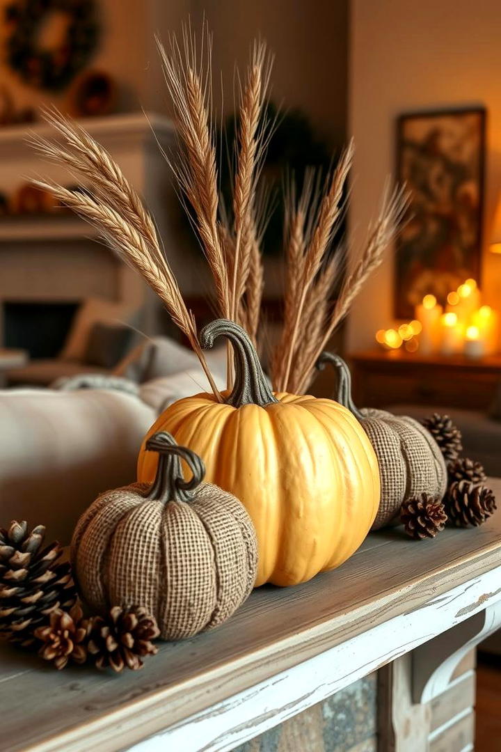 Rustic Pumpkin Displays - 21 Thanksgiving Decoration Ideas