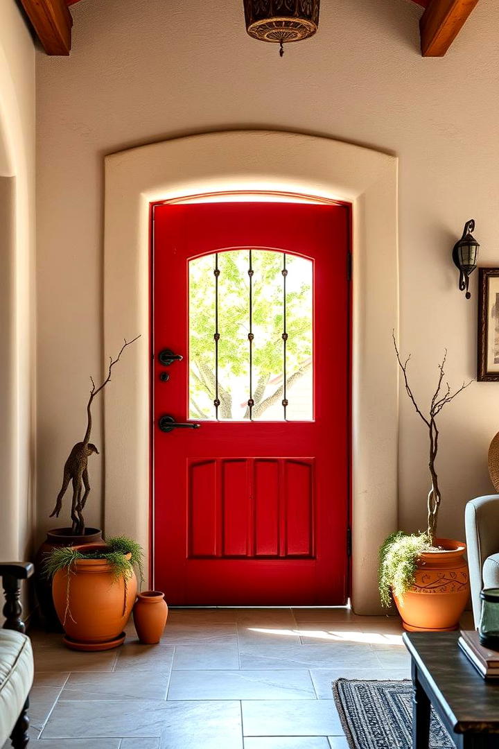 Rustic Red - 30 Interior Door Color Ideas