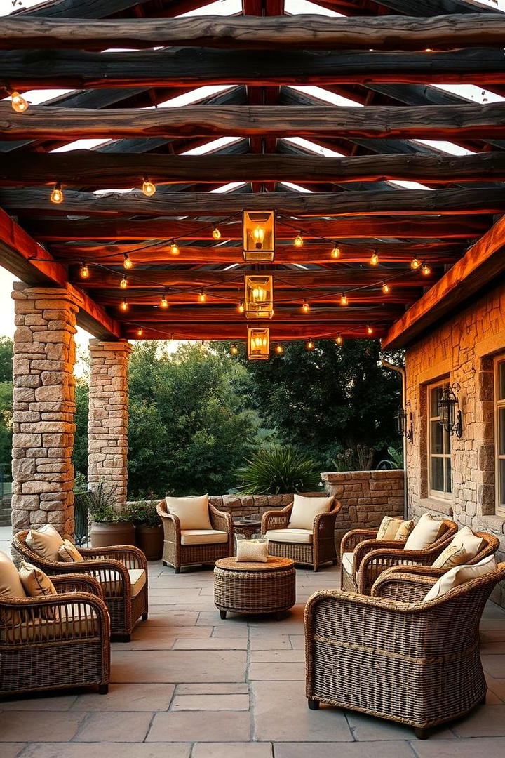 Rustic Retreat Pergola Design - 21 Patio With a Pergola Ideas