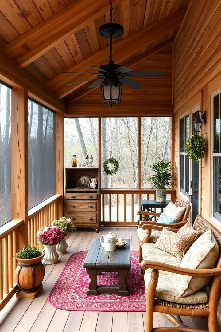 Rustic Retreat Style - 21 Screened-in Porch Ideas