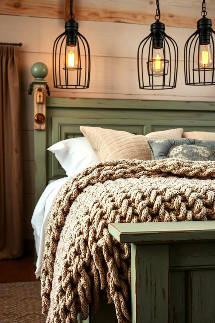 Rustic Sage Green Accents - 30 Sage Green Bedroom Ideas