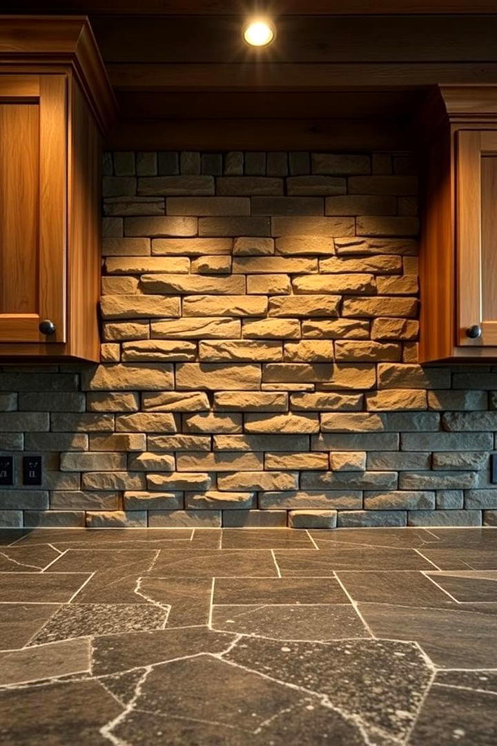 Rustic Stone Accents - 21 Kitchen Backsplash Ideas