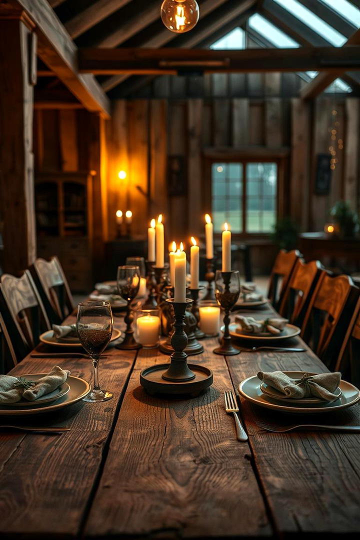 Rustic Vintage Charm - 21 Dining Room Table Decor Ideas