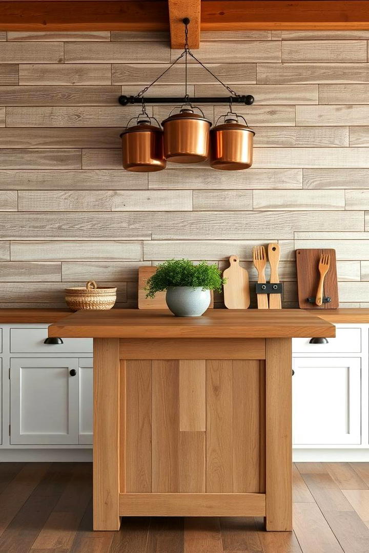 Rustic Wall Treatments - 21 Country Kitchen Ideas