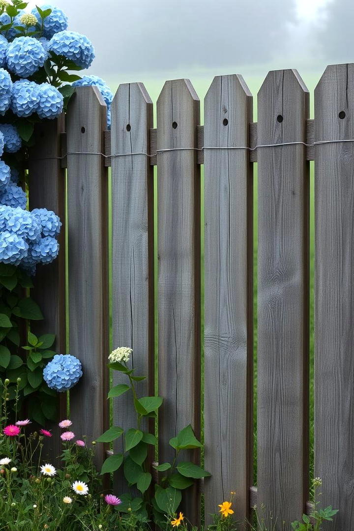 Rustic Wood Fence Divider - 30 Garden Divider Ideas