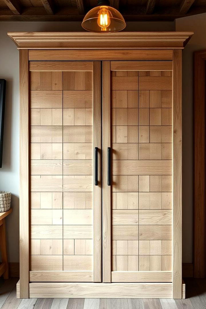 Rustic Wood Finishes - 21 Built-in Wardrobes Ideas