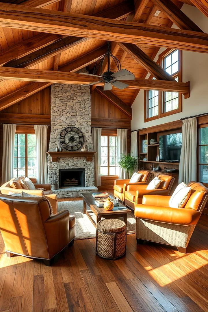 Rustic Wooden Accents - 21 Lake House Decorating Ideas