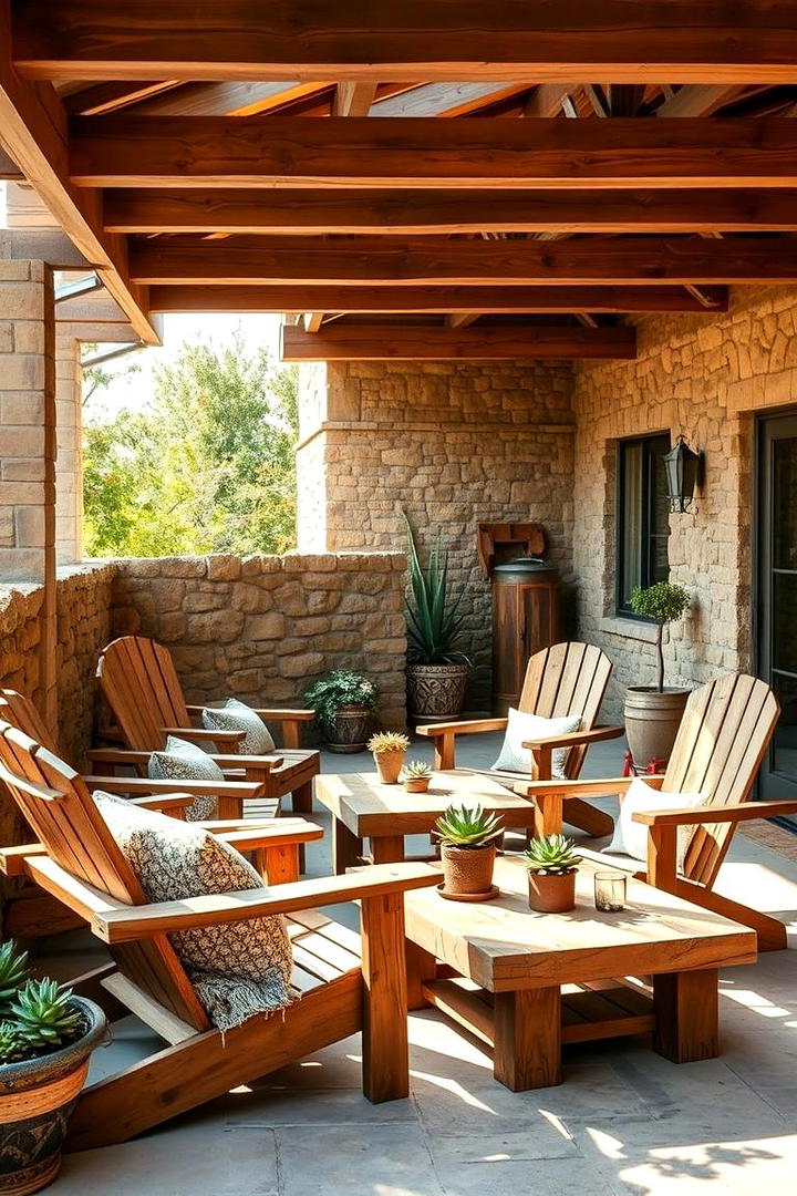 Rustic Wooden Accents - 21 Patio Decor Ideas