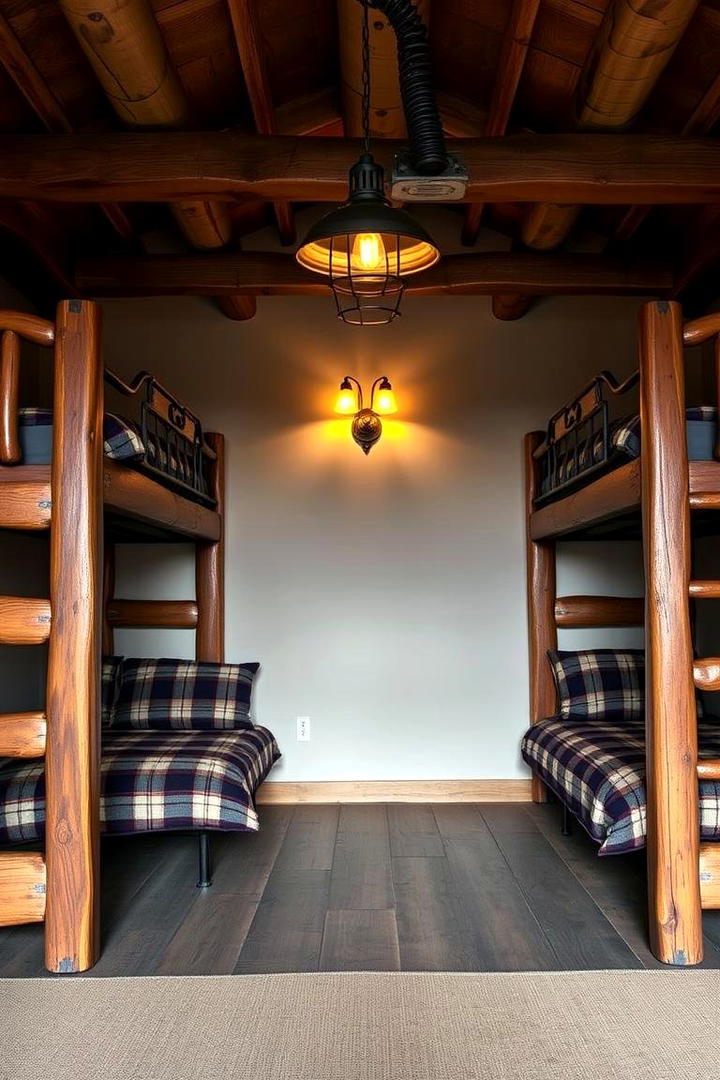 Rustic Wooden Bunk Room - 30 bunk room ideas