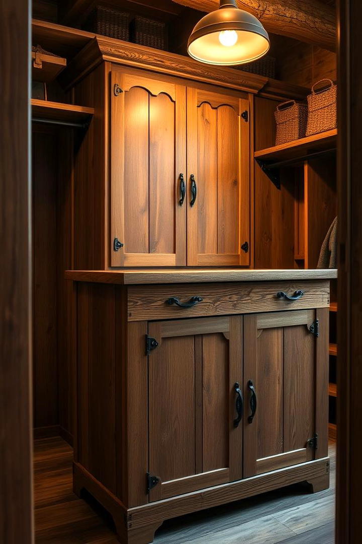 Rustic Wooden Closet Island - 30 Closet Island Ideas