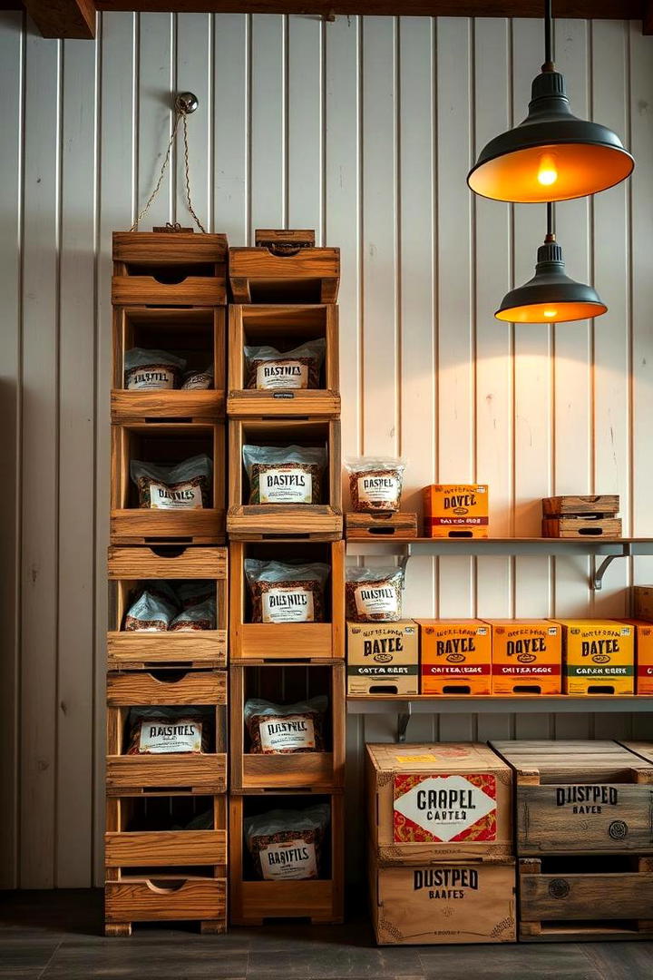 Rustic Wooden Crates - 30 Snack Storage Ideas