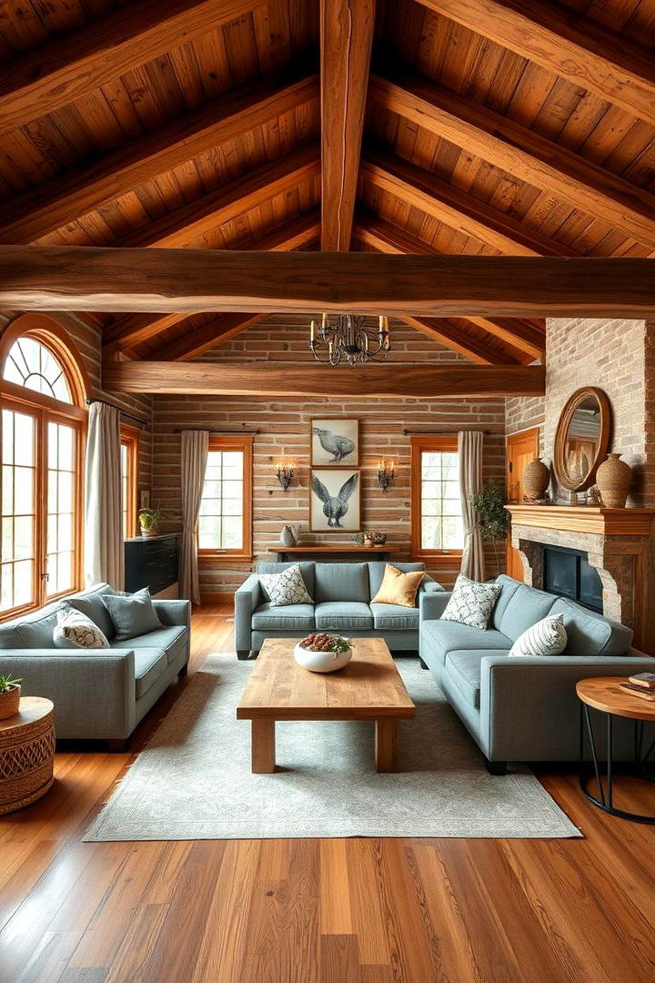 Rustic Wooden Elegance - 21 Decorative Ceiling Beam Ideas