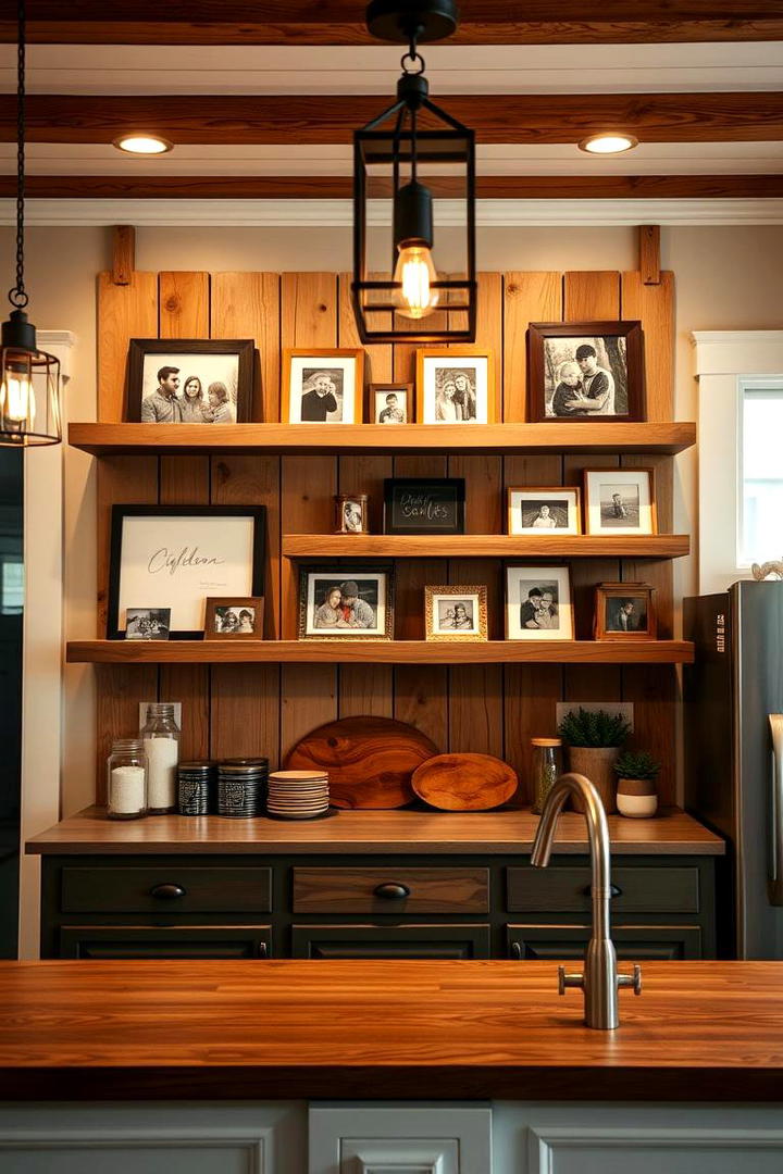 Rustic Wooden Frame Array - 21 Photo Wall Ideas