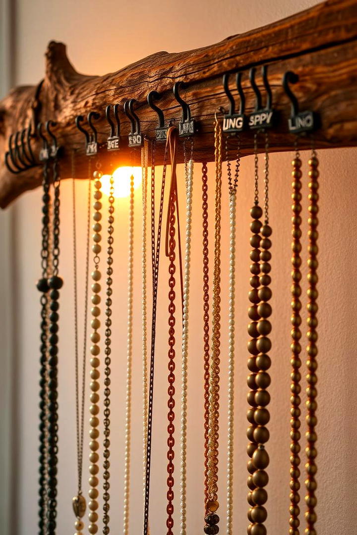 Rustic Wooden Jewelry Holder - 30 Jewelry Storage Ideastxt