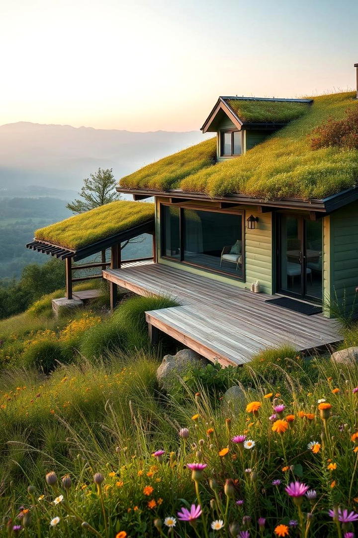 Sage Green with Natural Landscapes - 21 Sage Green House Exterior Ideas