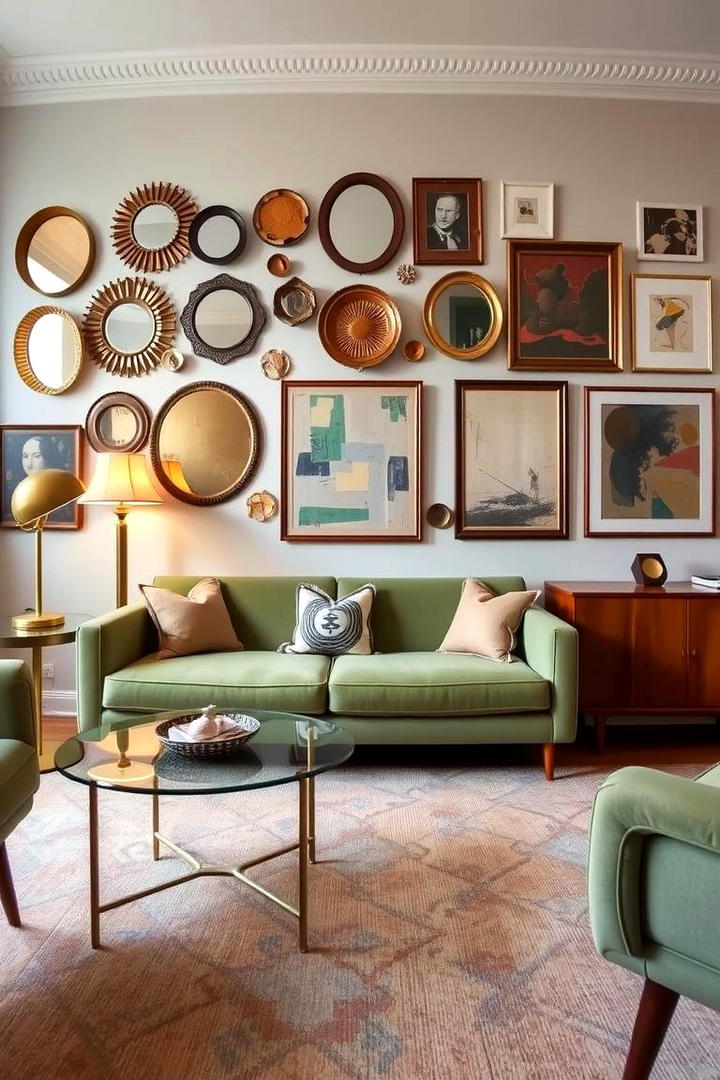 Sage Green with Vintage Touches - 21 Sage Green Living Room Ideas