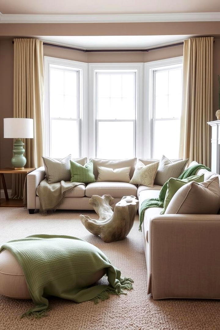 Sage and Neutral Tones Harmony - 21 Sage Green Living Room Ideas