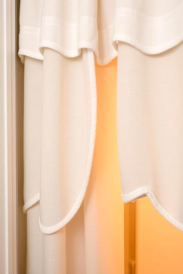 Scalloped Edge Sophistication - 30 closet curtain ideas